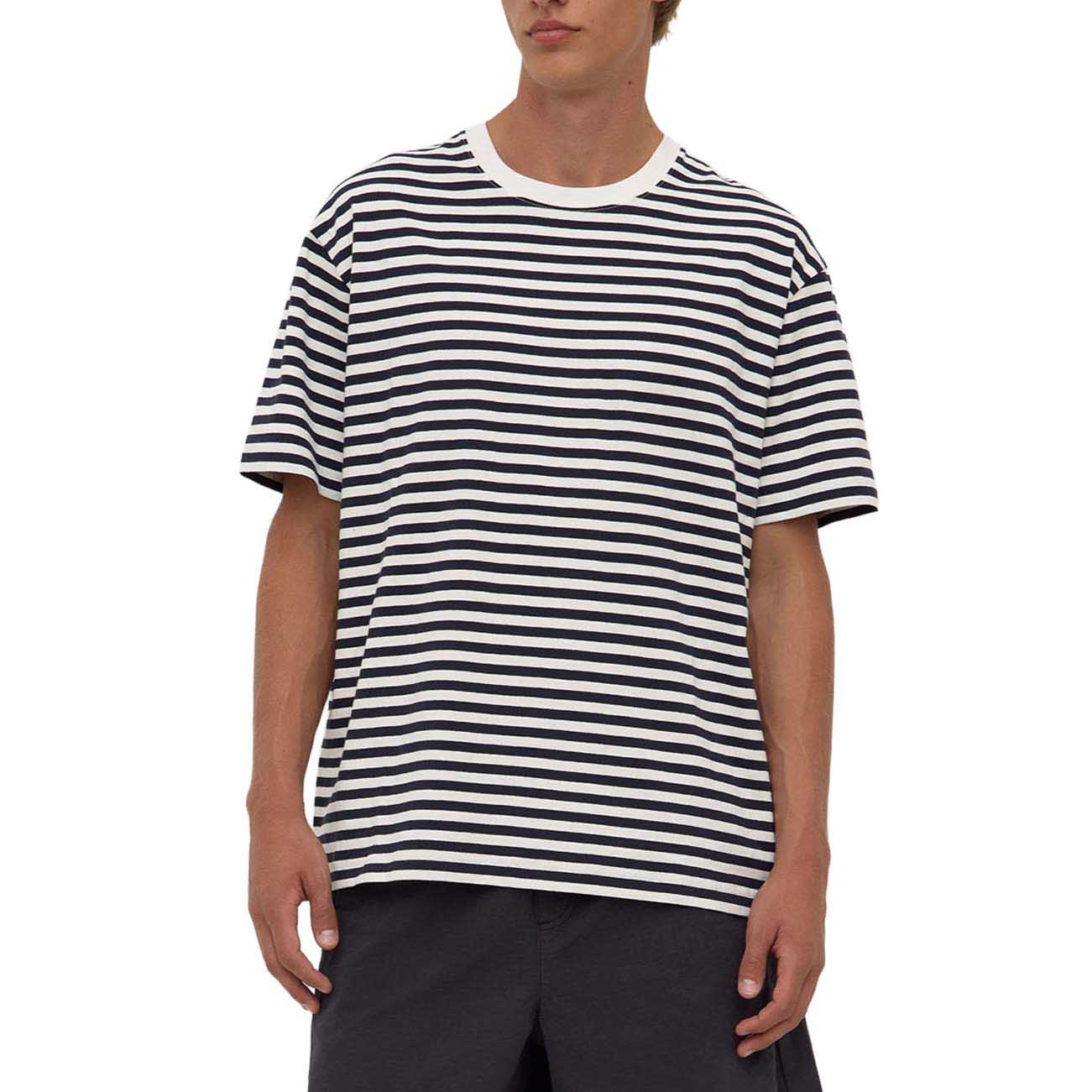 Assembly Label Grayson Stripe Tee True Navy/White
